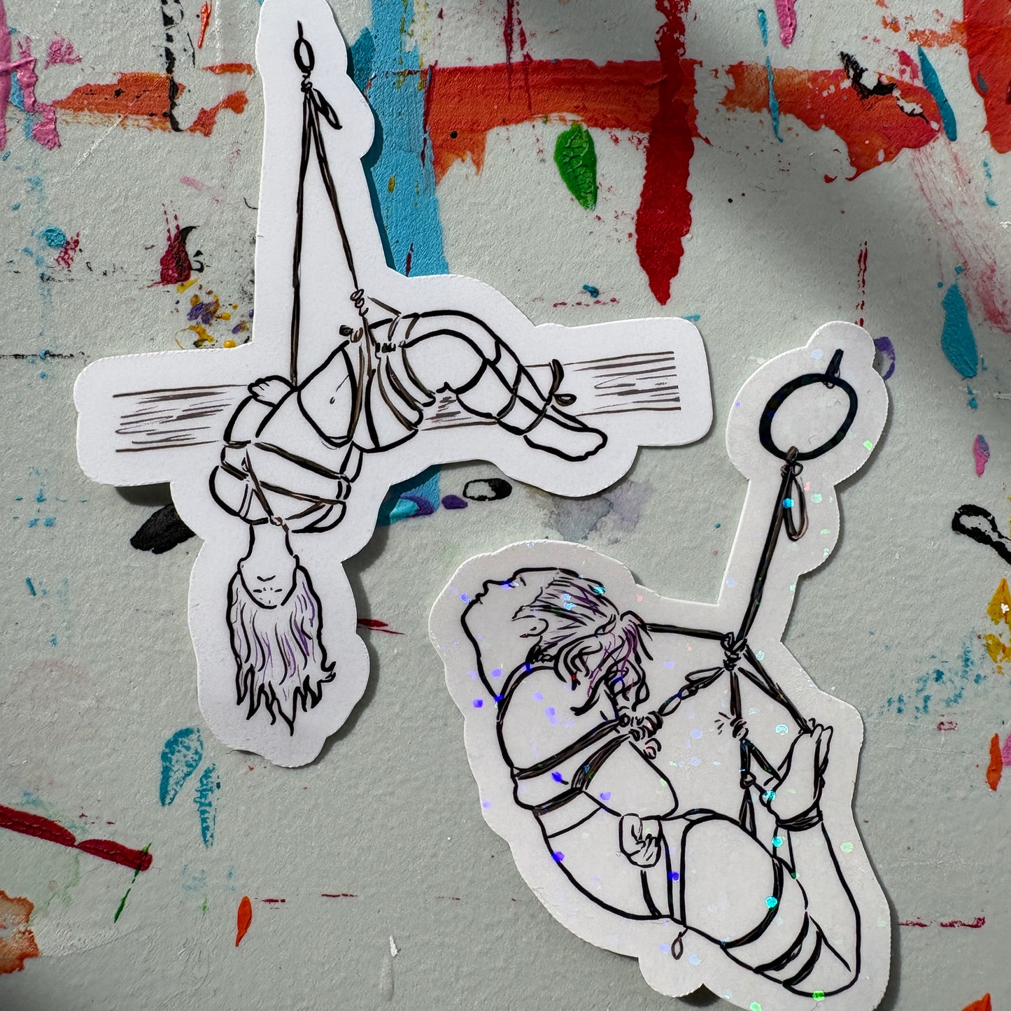 Twisty Suspension (Bunny) | Vinyl Sticker | BDSM Sticker (Copy) (Copy)