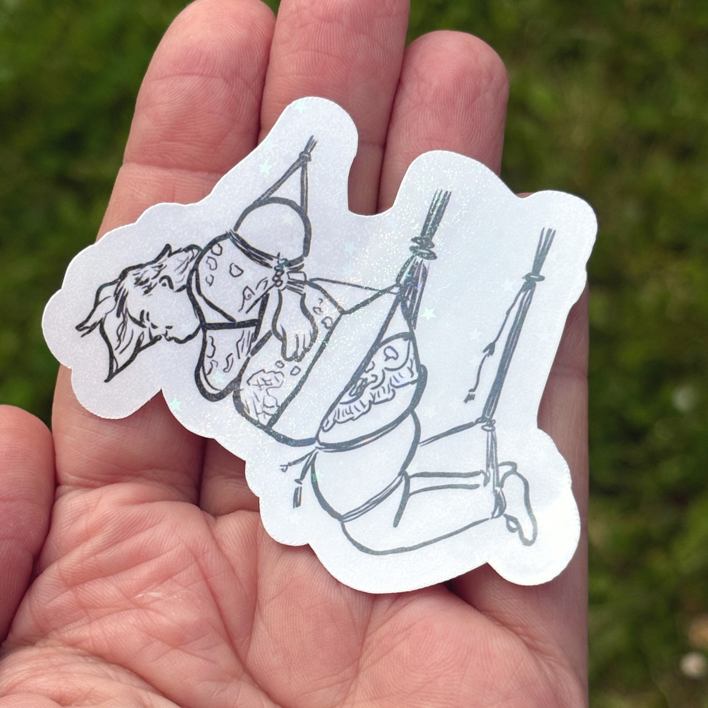 Face Down Suspension  | Vinyl Sticker | BDSM Sticker