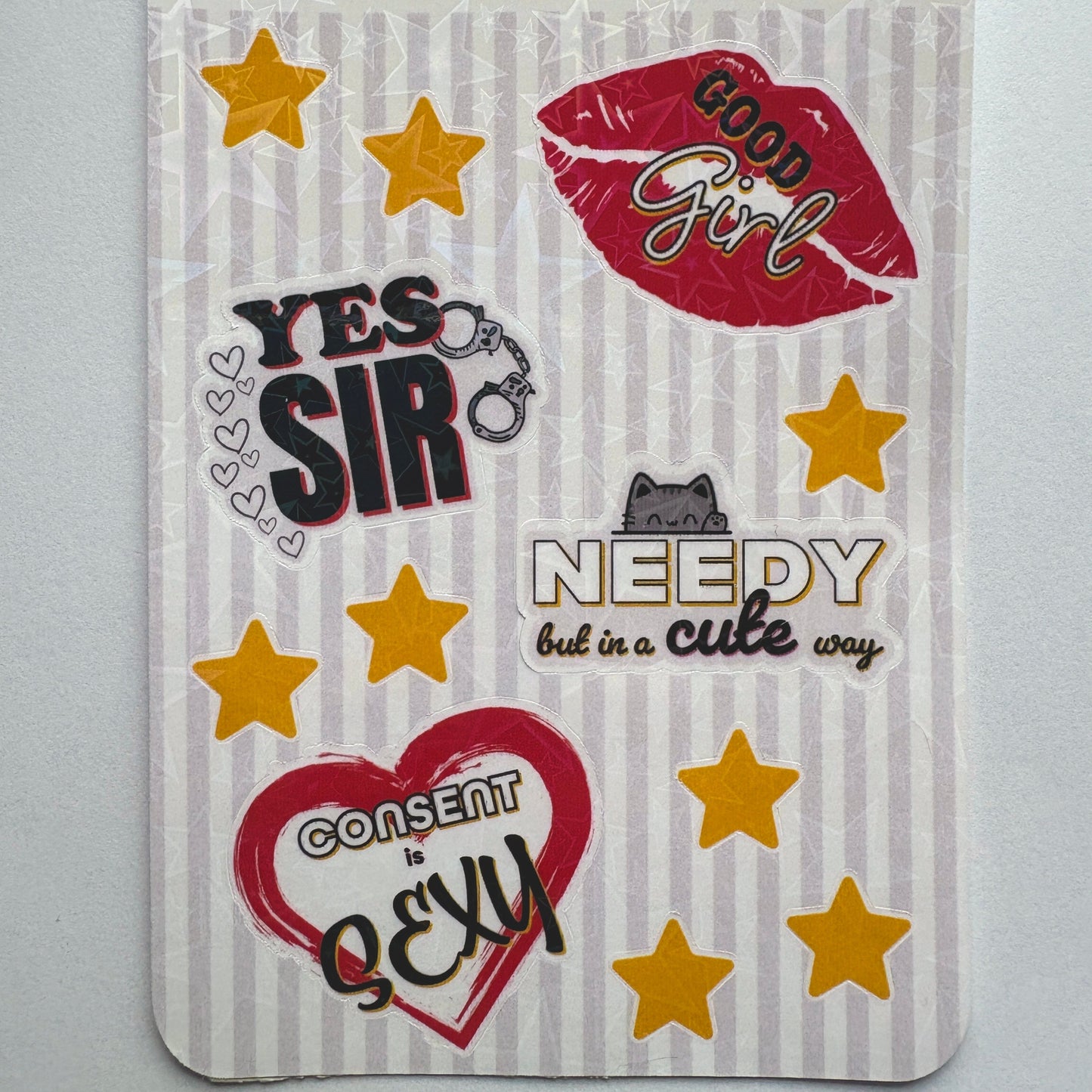 Sticker Sheet | BDSM Themed | Kink Gift
